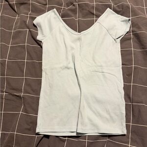 American Eagle Outfitters Light Blue Short Sleeve Tee